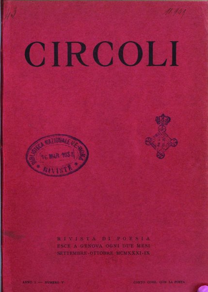 Circoli rivista di poesia