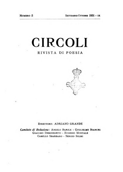 Circoli rivista di poesia