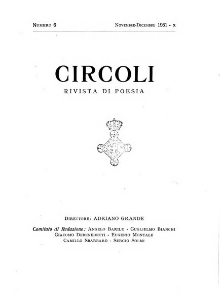 Circoli rivista di poesia