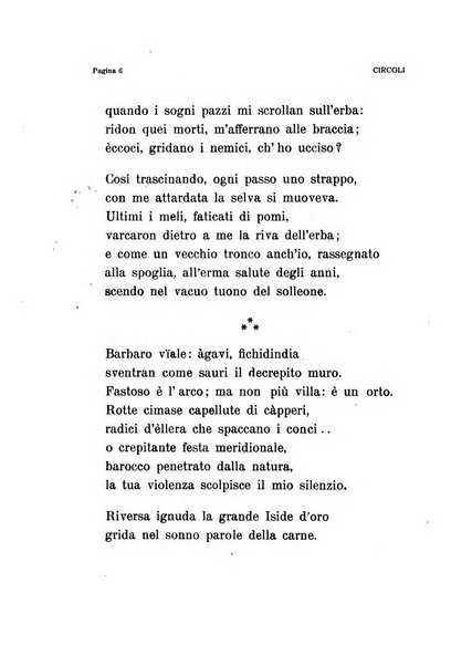 Circoli rivista di poesia