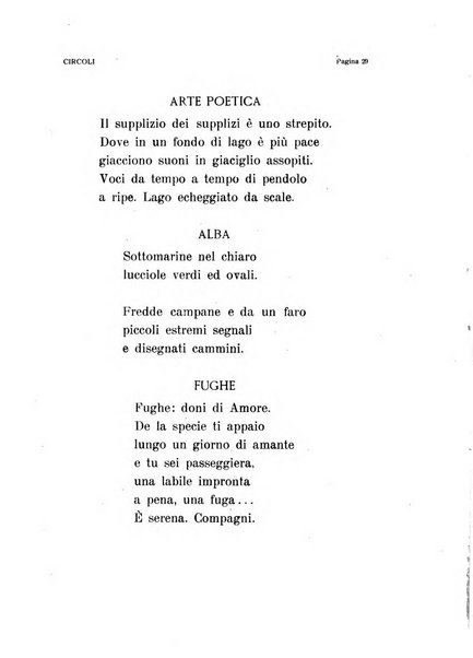 Circoli rivista di poesia