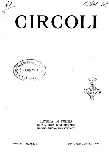 Circoli rivista di poesia