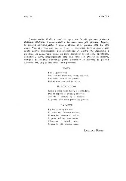 Circoli rivista di poesia