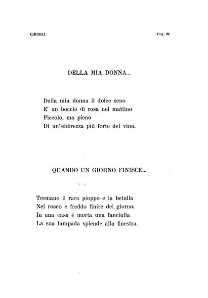 Circoli rivista di poesia