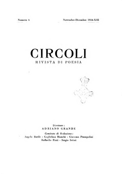 Circoli rivista di poesia