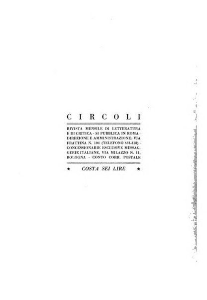 Circoli rivista di poesia