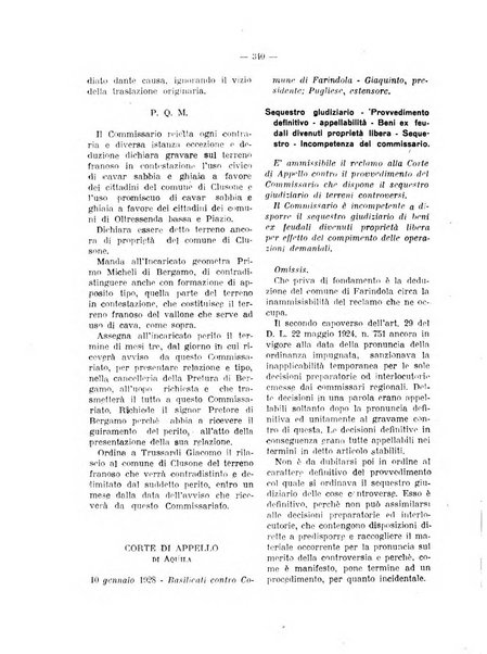 Rivista dei demani, usi civici, domini collettivi