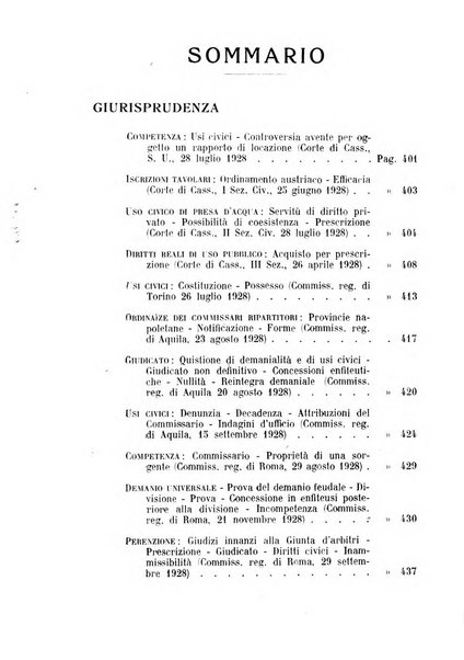 Rivista dei demani, usi civici, domini collettivi