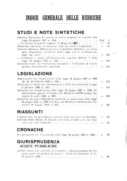 Rivista dei demani, usi civici, domini collettivi