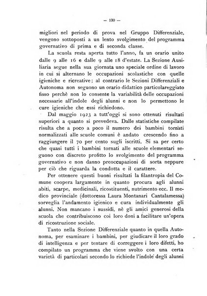 L'assistenza dei minorenni anormali bollettino della Scuola magistrale ortofrenica