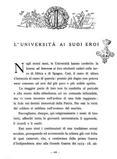 Gli annali della università d'Italia rivista bimestrale dell'istruzione superiore