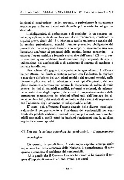 Gli annali della università d'Italia rivista bimestrale dell'istruzione superiore