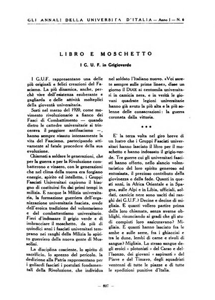 Gli annali della università d'Italia rivista bimestrale dell'istruzione superiore