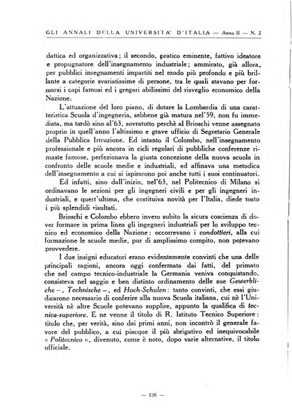 Gli annali della università d'Italia rivista bimestrale dell'istruzione superiore