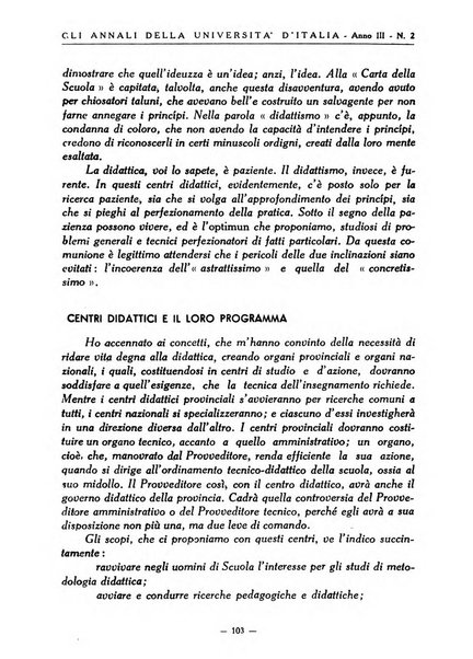 Gli annali della università d'Italia rivista bimestrale dell'istruzione superiore