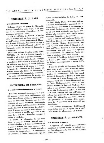 Gli annali della università d'Italia rivista bimestrale dell'istruzione superiore