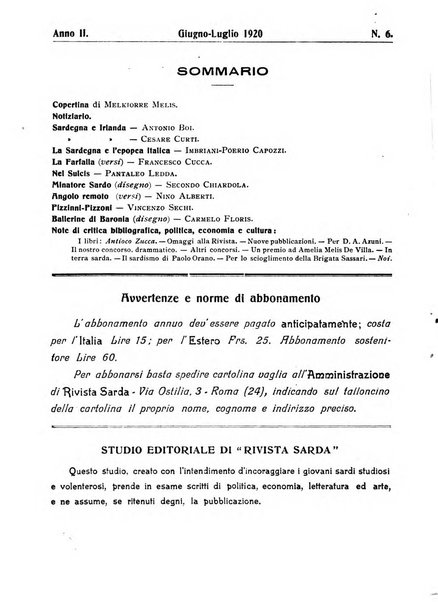 Rivista sarda politica-economica-letteraria-artistica