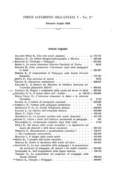 Rivista pedagogica pubblicazione mensile dell'Associazione nazionale per gli studi pedagogici