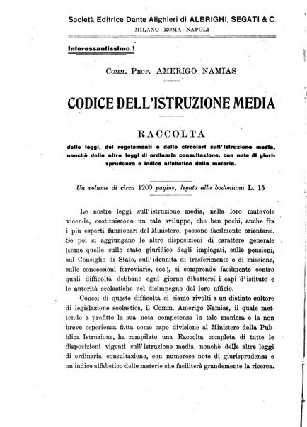 Rivista pedagogica pubblicazione mensile dell'Associazione nazionale per gli studi pedagogici