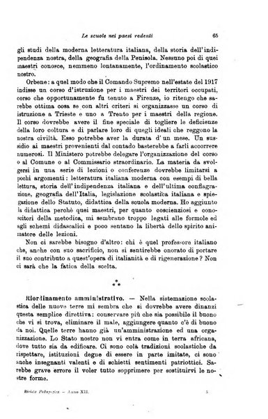 Rivista pedagogica pubblicazione mensile dell'Associazione nazionale per gli studi pedagogici