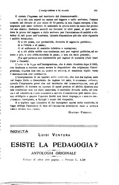 Rivista pedagogica pubblicazione mensile dell'Associazione nazionale per gli studi pedagogici