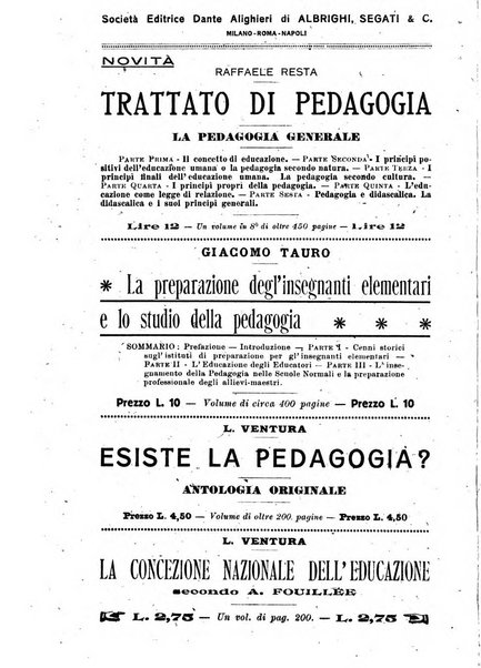 Rivista pedagogica pubblicazione mensile dell'Associazione nazionale per gli studi pedagogici