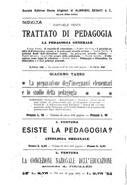 Rivista pedagogica pubblicazione mensile dell'Associazione nazionale per gli studi pedagogici