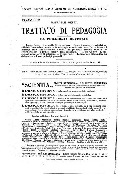 Rivista pedagogica pubblicazione mensile dell'Associazione nazionale per gli studi pedagogici