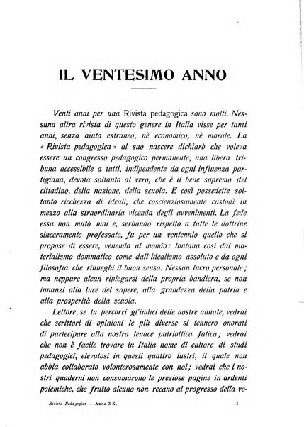 Rivista pedagogica pubblicazione mensile dell'Associazione nazionale per gli studi pedagogici