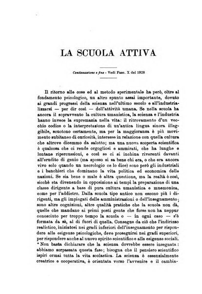 Rivista pedagogica pubblicazione mensile dell'Associazione nazionale per gli studi pedagogici