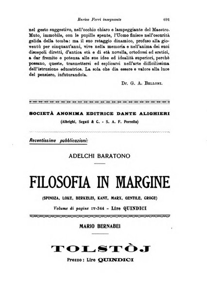 Rivista pedagogica pubblicazione mensile dell'Associazione nazionale per gli studi pedagogici