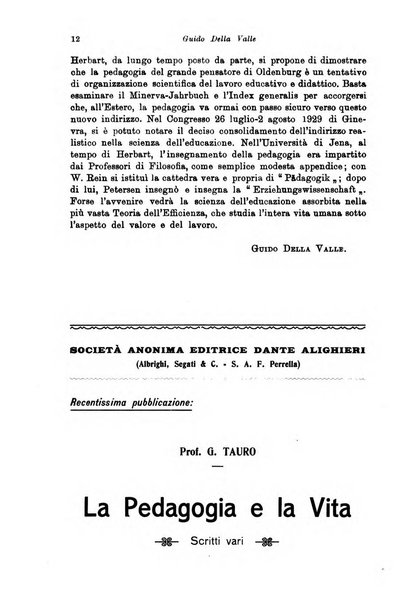 Rivista pedagogica pubblicazione mensile dell'Associazione nazionale per gli studi pedagogici