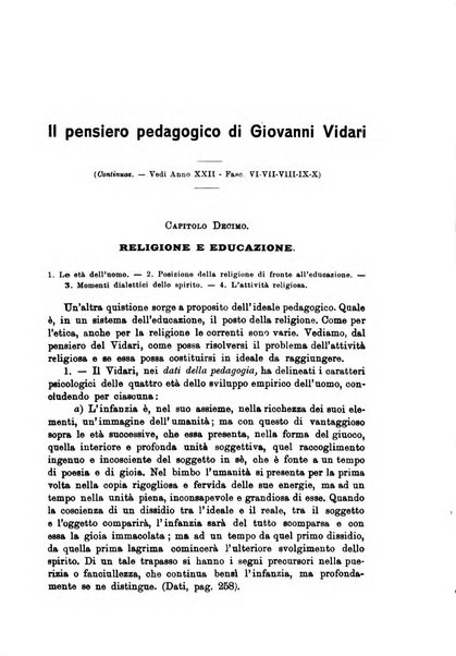 Rivista pedagogica pubblicazione mensile dell'Associazione nazionale per gli studi pedagogici