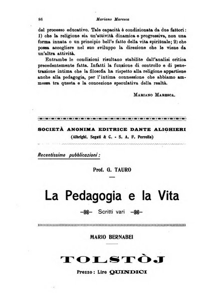 Rivista pedagogica pubblicazione mensile dell'Associazione nazionale per gli studi pedagogici