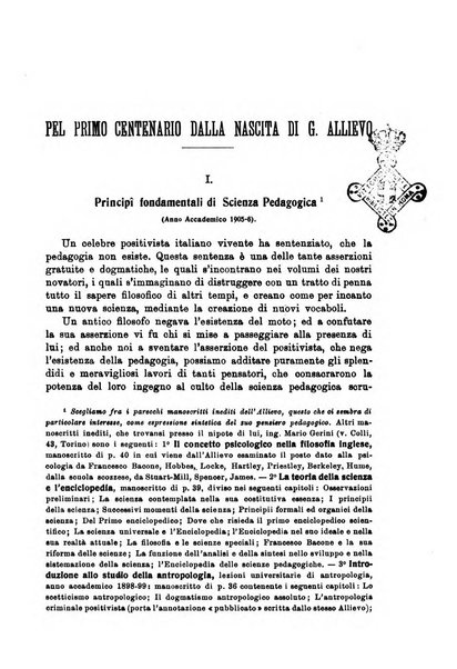 Rivista pedagogica pubblicazione mensile dell'Associazione nazionale per gli studi pedagogici