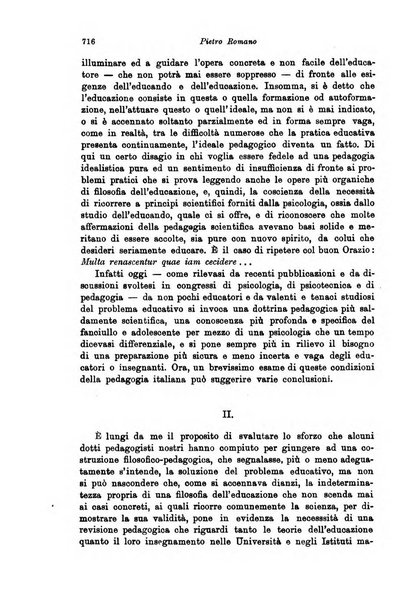 Rivista pedagogica pubblicazione mensile dell'Associazione nazionale per gli studi pedagogici