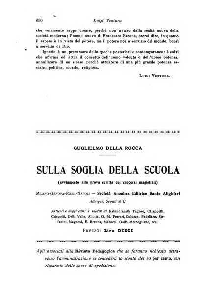 Rivista pedagogica pubblicazione mensile dell'Associazione nazionale per gli studi pedagogici