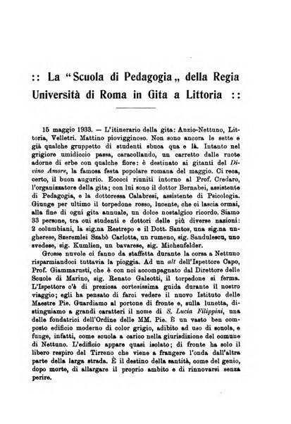 Rivista pedagogica pubblicazione mensile dell'Associazione nazionale per gli studi pedagogici