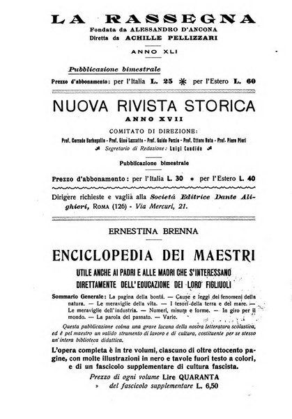 Rivista pedagogica pubblicazione mensile dell'Associazione nazionale per gli studi pedagogici