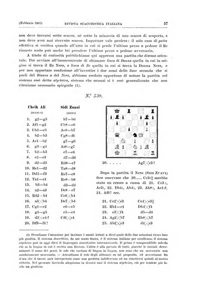 Rivista scacchistica italiana organo ufficiale dell'Unione, dell'Accademia di scacchi di Firenze e del circolo scacchistico della Meridiana di Torino