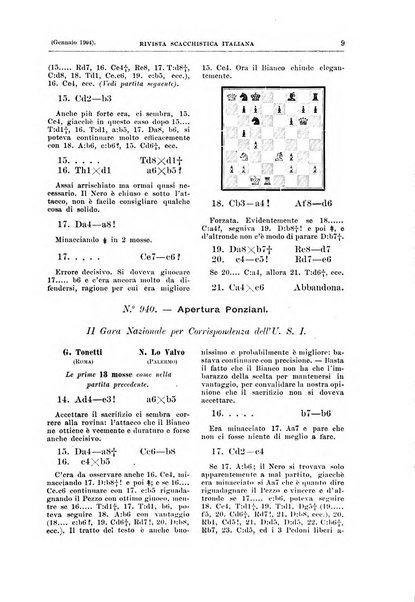 Rivista scacchistica italiana organo ufficiale dell'Unione, dell'Accademia di scacchi di Firenze e del circolo scacchistico della Meridiana di Torino