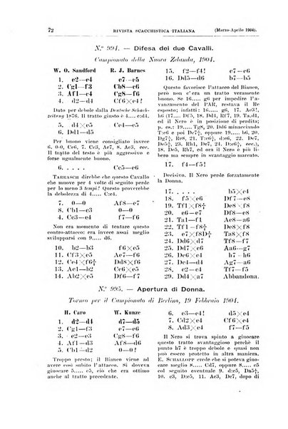 Rivista scacchistica italiana organo ufficiale dell'Unione, dell'Accademia di scacchi di Firenze e del circolo scacchistico della Meridiana di Torino