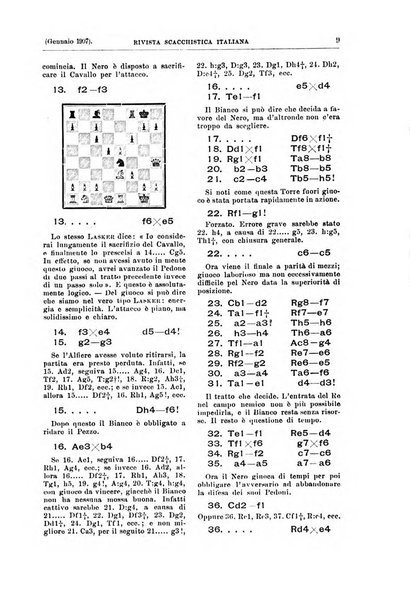 Rivista scacchistica italiana organo ufficiale dell'Unione, dell'Accademia di scacchi di Firenze e del circolo scacchistico della Meridiana di Torino