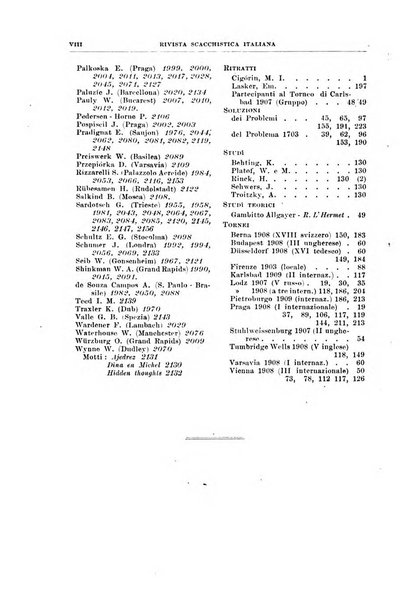 Rivista scacchistica italiana organo ufficiale dell'Unione, dell'Accademia di scacchi di Firenze e del circolo scacchistico della Meridiana di Torino