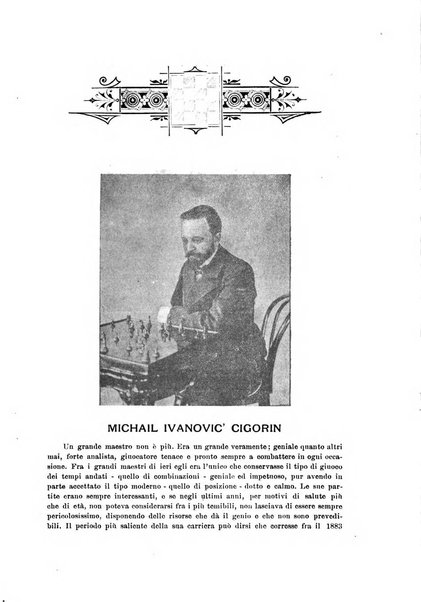 Rivista scacchistica italiana organo ufficiale dell'Unione, dell'Accademia di scacchi di Firenze e del circolo scacchistico della Meridiana di Torino