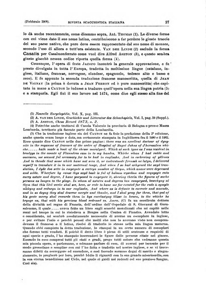 Rivista scacchistica italiana organo ufficiale dell'Unione, dell'Accademia di scacchi di Firenze e del circolo scacchistico della Meridiana di Torino