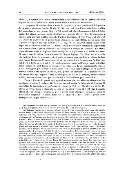 Rivista scacchistica italiana organo ufficiale dell'Unione, dell'Accademia di scacchi di Firenze e del circolo scacchistico della Meridiana di Torino