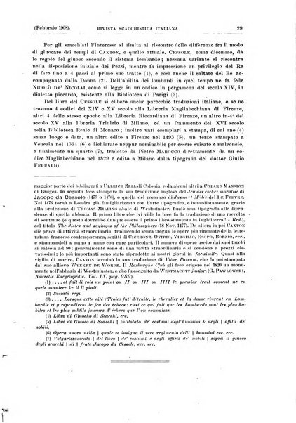 Rivista scacchistica italiana organo ufficiale dell'Unione, dell'Accademia di scacchi di Firenze e del circolo scacchistico della Meridiana di Torino