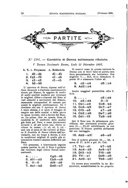 Rivista scacchistica italiana organo ufficiale dell'Unione, dell'Accademia di scacchi di Firenze e del circolo scacchistico della Meridiana di Torino