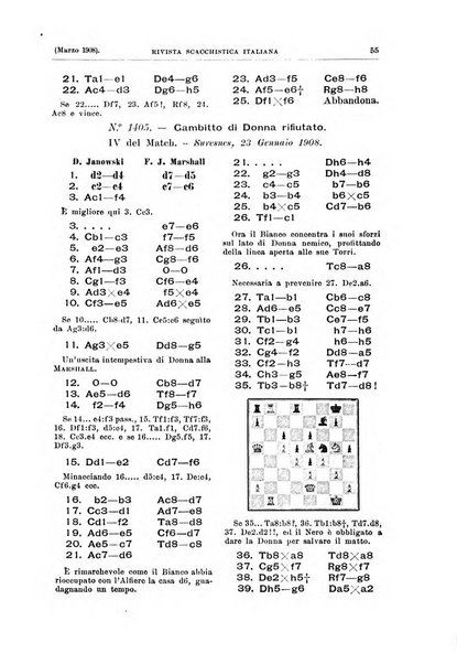 Rivista scacchistica italiana organo ufficiale dell'Unione, dell'Accademia di scacchi di Firenze e del circolo scacchistico della Meridiana di Torino